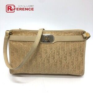Dior Trotter Shoulder Bag Canvas Beige